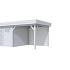 Vuren Topvision Kievit, 400 x 300 en luifel 300 cm, lichtgrijs gespoten.