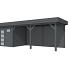 Vuren Topvision Kuifmees, 250 x 250 en luifel 500 cm, onbehandeld.
