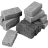 Oudhollands kleinplaveisel antraciet 15x5x7 cm