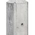Tussenpaal Wit/ Grijs glad met diamantkop 10x10x280 cm