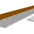 Flexline 75 mm, Lengte 220 cm Gegalvaniseerd incl. per strip 3 grondnagels en verbindingsplaat