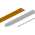 Platte grondpen t.b.v. Flexline en Rigidline 100 en 150 mm Gegalvaniseerd