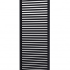Shutterscherm Excellent vuren, 89 x 224 cm, zwart gespoten.