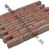 Gebakken  Dikformaat Oud Naarden 20x6.5x8.5 cm getr.