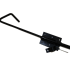 Staartgrendel zwart gepoedercoat 40 mm - overloop 65mm