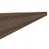 Composiet afdeklat 0,8 x 6,3 x 300 cm, bruin.
