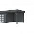Vuren Topvision Bosuil, 300 x 300 en luifel 300 cm, antraciet gespoten.