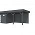Vuren Topvision Kievit, 400 x 300 en luifel 400 cm, antraciet gespoten.
