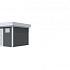 Vuren Topvision Kievit, 400 x 300 cm, wanden antraciet en basis lichtgrijs.