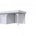 Vuren Topvision Kievit, 400 x 300 en luifel 300 cm, lichtgrijs gespoten.