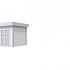 Vuren Topvision Kolibri, 250 x 250 cm, wanden wit en basis lichtgrijs.