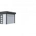 Vuren Topvision Parelhoen, 400 x 300 cm, wanden lichtgrijs en basis antraciet.