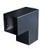 Paalverbinder Zwart Gepoedercoat 2-weg 90-hoek tbv 12x12 cm paal