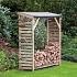 Openhaardhoutberging  B180xD50xH180 cm