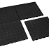 Rubbertegel zwart 50x50x2,5cm/ valhoogte 0.8m
