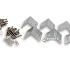 564 WPC Hoekbeslagset Grijs per 6st incl 36 schroeven