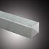 T-paal Wit/ Grijs glad met diamantkop 10x10x190 cm