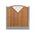 Hoekpaal Wit/ Grijs glad met diamantkop 10x10x280 cm
