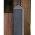 Hoekpaal Antraciet glad met diamantkop 10x10x280 cm