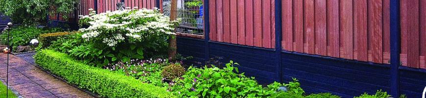 Hout & Beton schutting