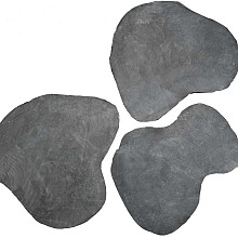 Flagstone p/st. Desert Black limestone geschuurd 2,5-4cm dik