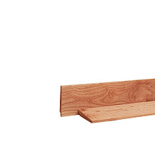 Douglas Zweeds rabat 1 zijde geschaafd, 1 zijde fijnbezaagd 1,2-2,7 x 19,5 x 300 cm, onbehandeld.