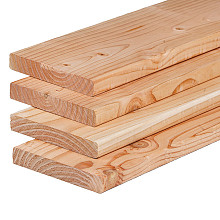 Douglas plank 4 zijde Glad Geschaafd 2.8x19.5x500cm