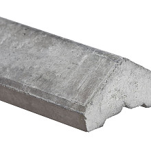 Betonafdekkap voor alle platen wit/grijs (lengte in het werk aan te passen) 180 cm