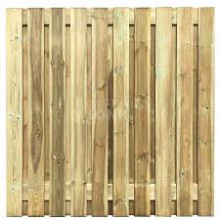 Tuinscherm Enschede Recht 21 planks (19+2/ Privacy) 180x150 cm