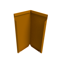 Kant-en-klare hoek Flexline 560 Weervast Corten incl. vebindingsset