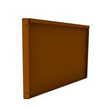 Fixed Height Line hoogte 560 mm paneel 800 mm Weervast/ Corten
