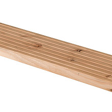 Douglas plank antislip /vlonderplank 2.8x14.5x300cm onderkant glad