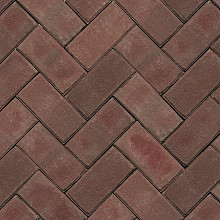 Gebakken Keiformaat rood/ paars 20x10x7 cm