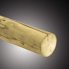 Ronde Paal met rechte einden (rond 14 x600 cm)