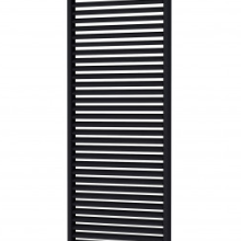 Shutterscherm Excellent vuren, 89 x 224 cm, zwart gespoten.