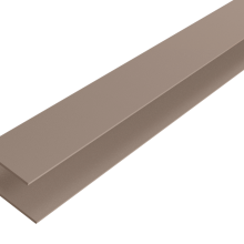 WEO35 Alu Cladding F-profiel Light Grey 6,5x8,5x300 cm
