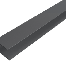 WEO35-60 Alu Cladding F-profiel Dark Grey 6,5x8x300 cm