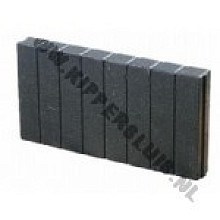 Quadroband/ Palissadeband 8x50x50 zwart
