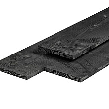 Plank lariks/douglas zwart geïmpregneerd 1.6x14.0x400cm