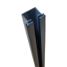 Boston Aluminium paalprofiel voor hpl/glas RAL7016 24x17mm L- 184cm tbv paal L-124/190cm