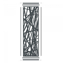 Boston Decopaneel Hera verticaal 58x182cm dikte 2 mm RAL7016 (1011)