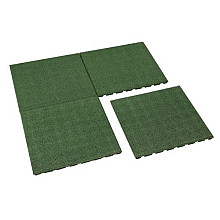 Rubbertegel 50x50x2.5cm Groen