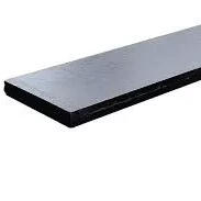 Onderplaat antraciet gecoat voor sleufpaal 3,5 x 24x180