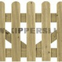 Vuren Deur Relief Rond 60x100 cm