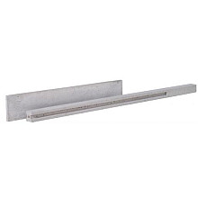 Tussenpaal Wit/ Grijs glad met diamantkop 10x10x280 cm
