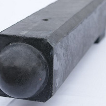 Tussenpaal Antraciet glad met diamantkop 10x10x190 cm