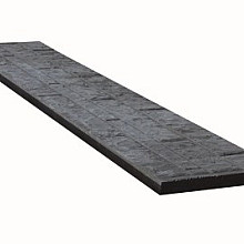 Rotsmotief dubbelzijdig onderplaat antraciet 3.5x36x184 cm