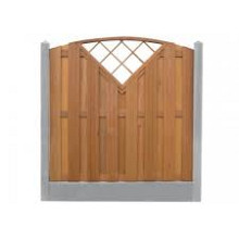 Hoekpaal Wit/ Grijs glad met diamantkop 10x10x280 cm