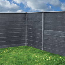 Berton©-sleufpaal Reest antraciet 11,5 x 11,5 x 280 cm eindmodel