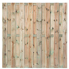 701 Actie Tuinscherm Recht 180x180 cm 16mm 15 planks!